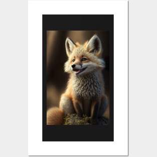 Cool portrait of a cute Fox Posters and Art